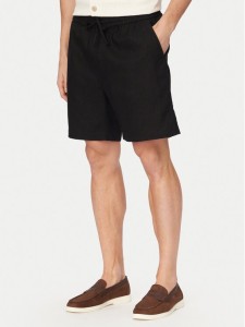 Tommy Hilfiger Szorty materiałowe Dover MW0MW44354 Czarny Regular Fit