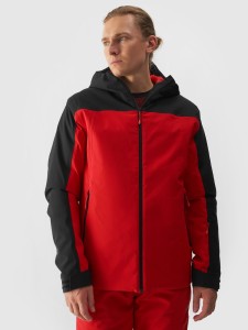4F Kurtka narciarska membrana 5000 męska - czerwona 3XL