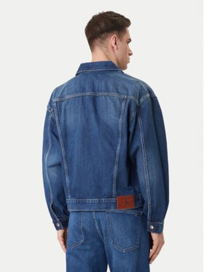 Calvin Klein Jeans Kurtka jeansowa 90s LV04RF705G Granatowy Regular Fit