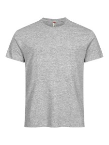 clique Basic-T męski T-shirt z bawełny, dopasowany krój – ash
