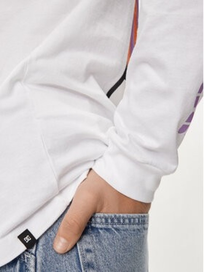 DC Shoes Longsleeve Sportster Hls ADYZT05371 Biały Regular Fit