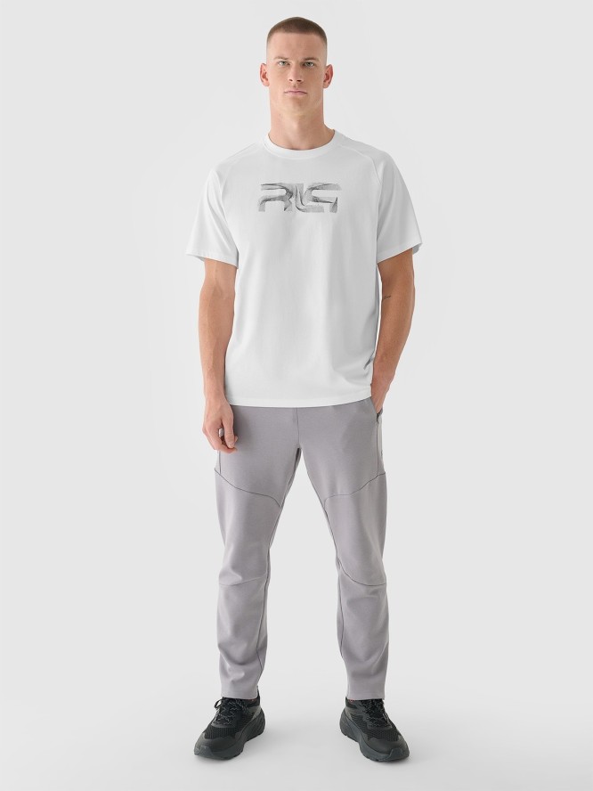 4F T-shirt oversize męski 4F x Robert Lewandowski - biały XXL