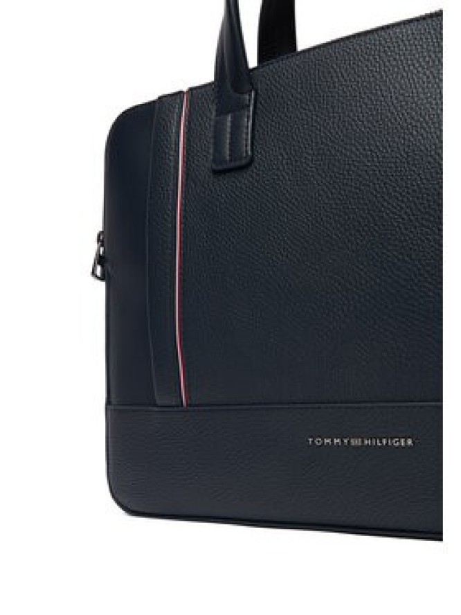 Tommy Hilfiger Torba na laptopa Th Central Slim Computer Bag AM0AM13631 Granatowy