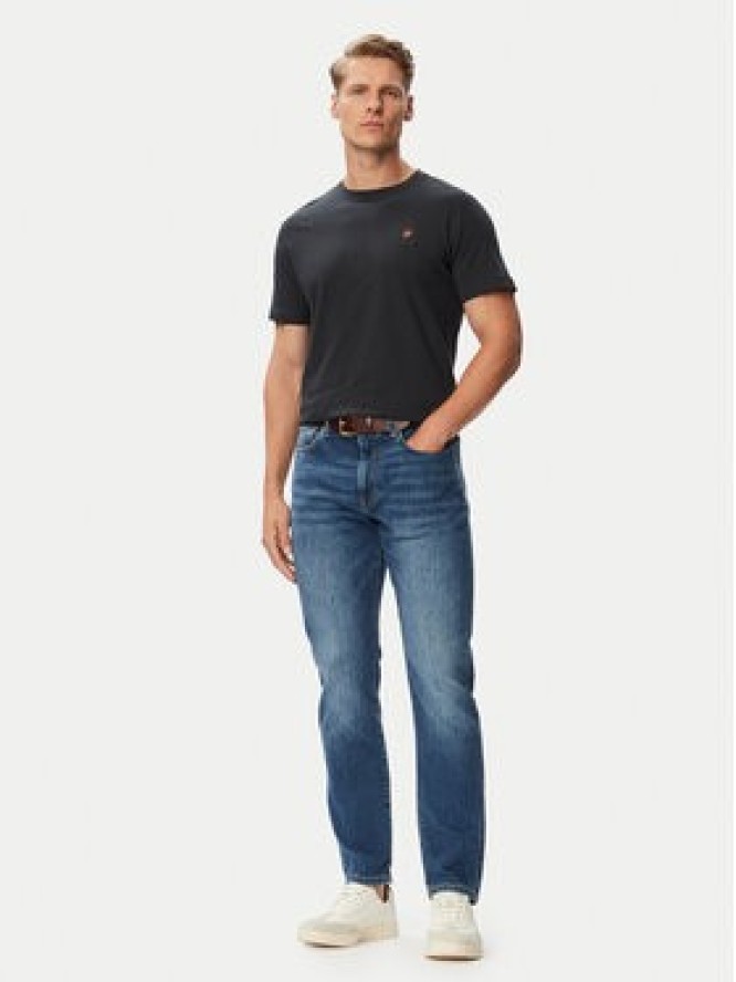 Beverly Hills Polo Club T-Shirt P-SS26M-TS450030BLU Granatowy Regular Fit