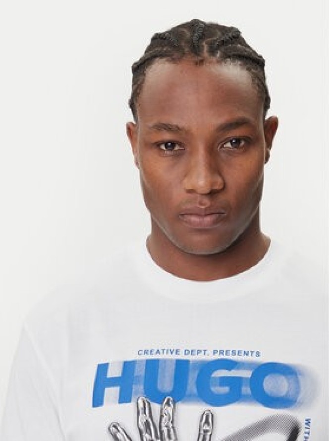 HUGO T-Shirt Nopix 50543494 Biały Regular Fit