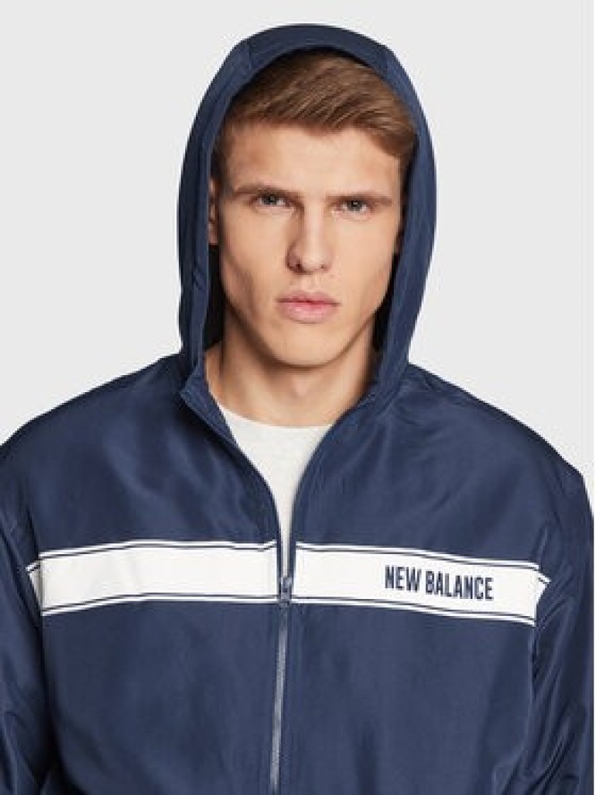 New Balance Kurtka przejściowa MJ23901 Granatowy Relaxed Fit