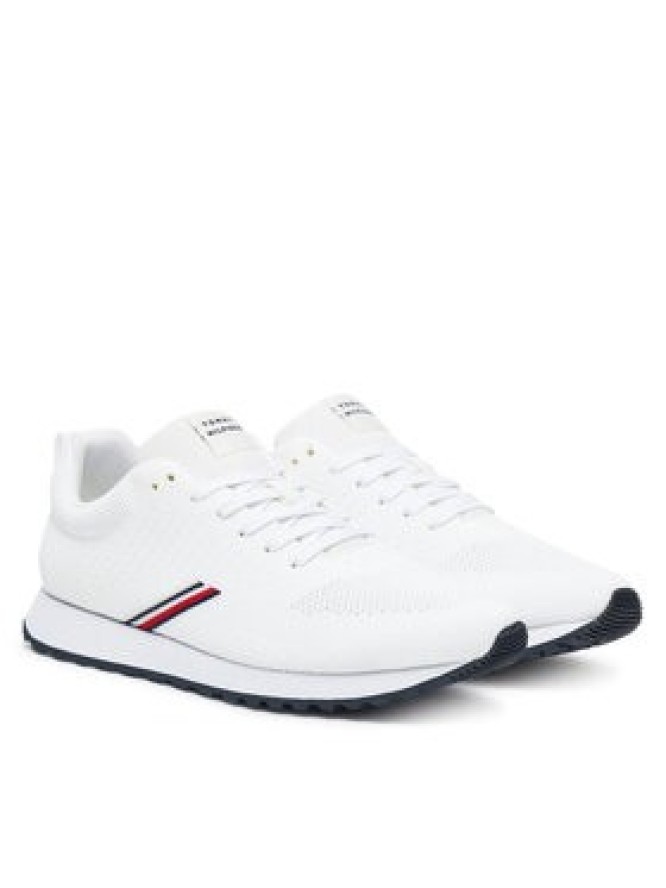 Tommy Hilfiger Sneakersy New Runner Eva Corpo Knit FM0FM05648 Biały