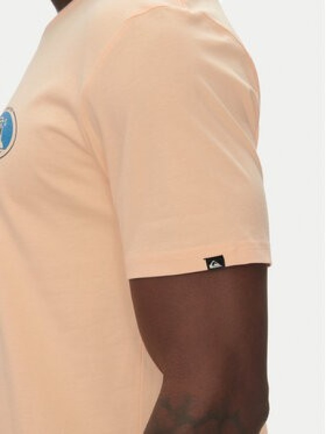 Quiksilver T-Shirt Ev Flower Chaos Ss EQYZT08050 Pomarańczowy Regular Fit