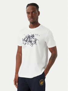 Beverly Hills Polo Club T-Shirt P-SS26M-TS101 Biały Regular Fit
