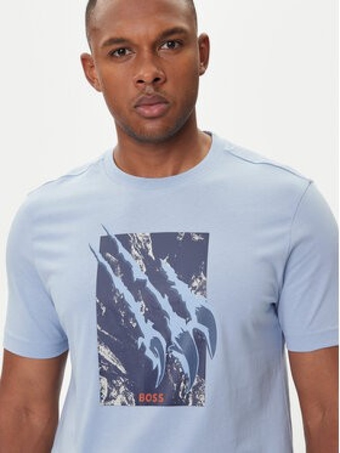 BOSS T-Shirt Te_Animali 50546362 Granatowy Regular Fit