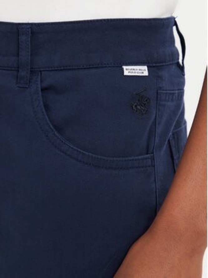 Beverly Hills Polo Club Chinosy P-SS26W-T586585 Granatowy Slim Fit