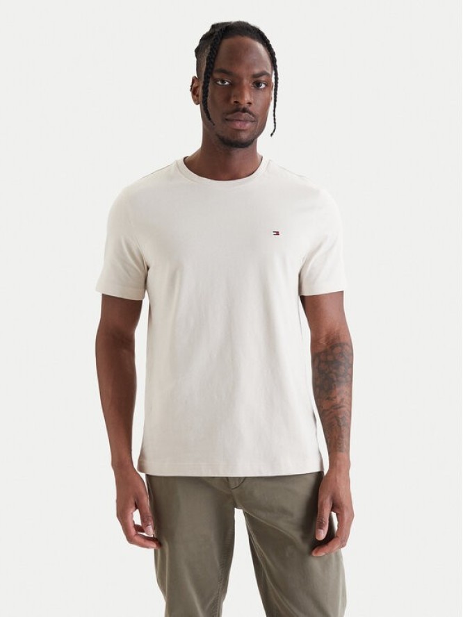 Tommy Hilfiger T-Shirt Ess Seasonal MW0MW39995 Beżowy Regular Fit