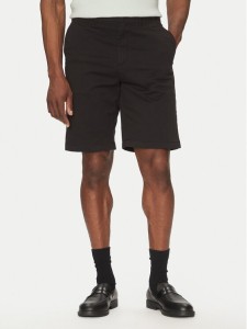 Calvin Klein Szorty materiałowe Modern Twill Reg. Straight Short K10K114068 Czarny Regular Fit