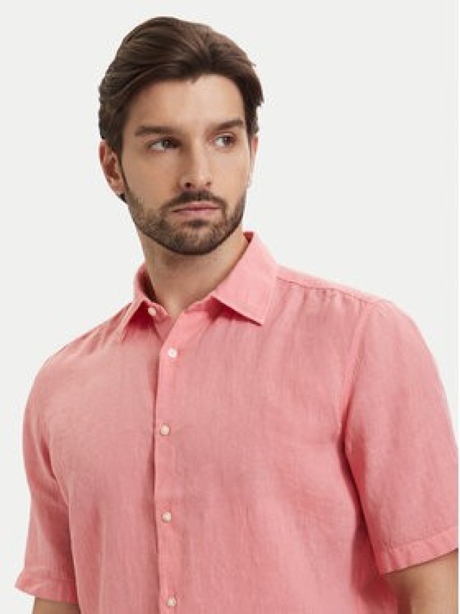 BOSS Koszula Rash 50537382 Czerwony jasny Regular Fit