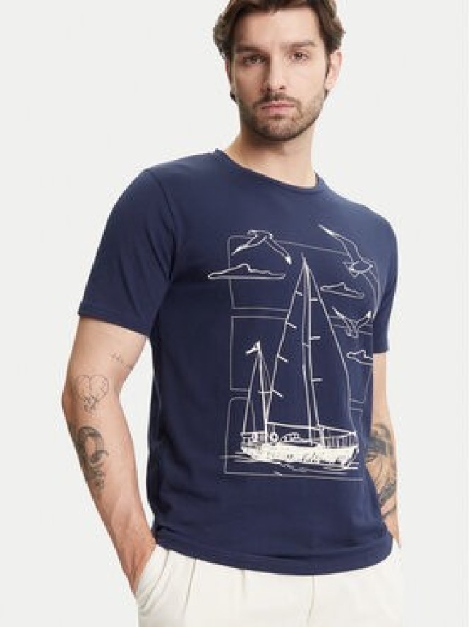 Ysabel Mora T-Shirt 90509 Granatowy Regular Fit