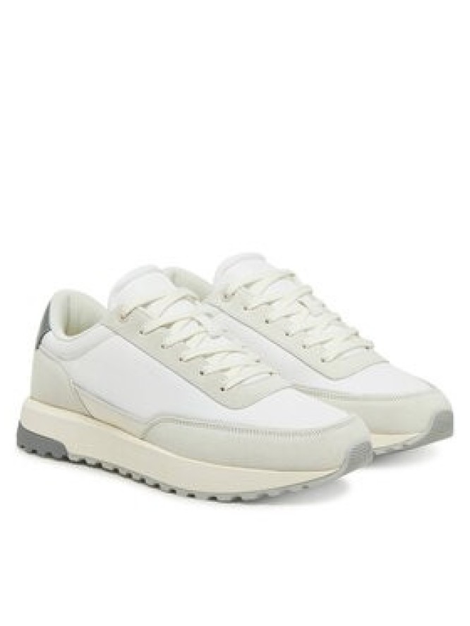 Calvin Klein Sneakersy Low Top Lace Up Repreve Mix HM0HM01714 Biały