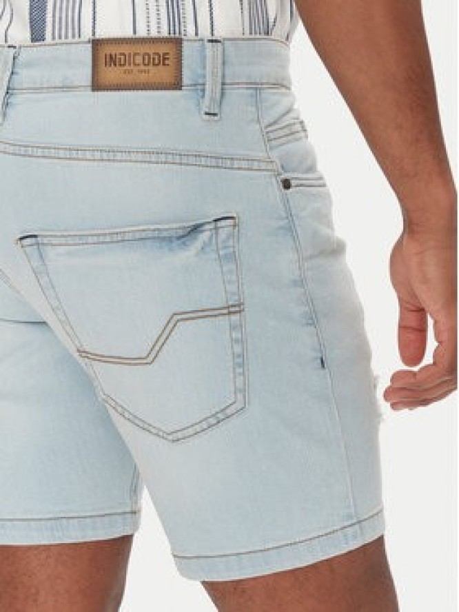 INDICODE Szorty jeansowe Sejer 70-849 Niebieski Slim Fit
