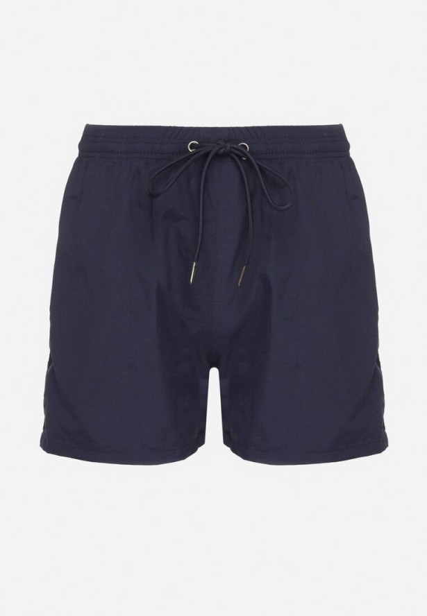 Granatowe Szorty Ozdobione Napisami Liravire