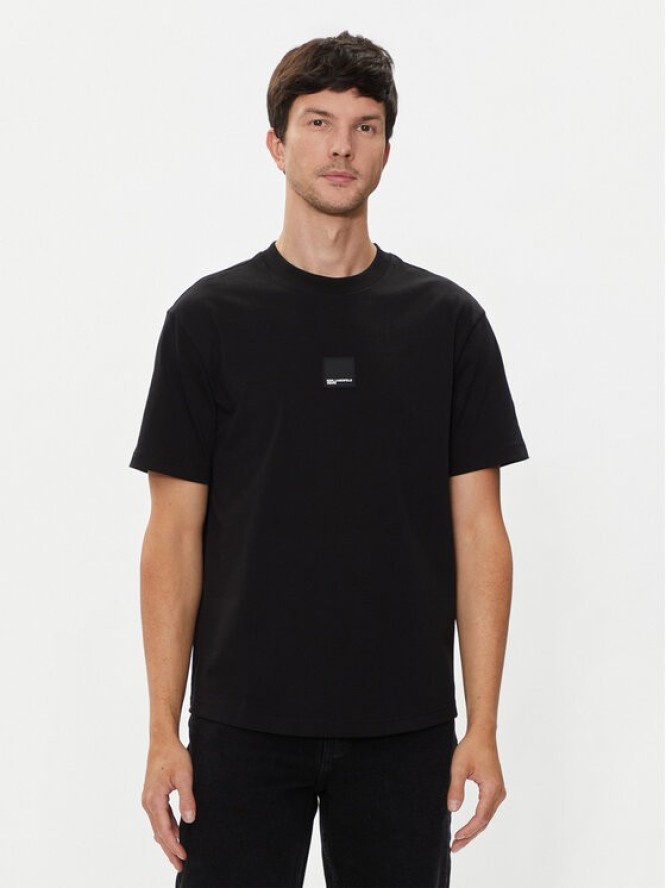 Karl Lagerfeld Jeans T-Shirt 245D1705 Czarny Regular Fit