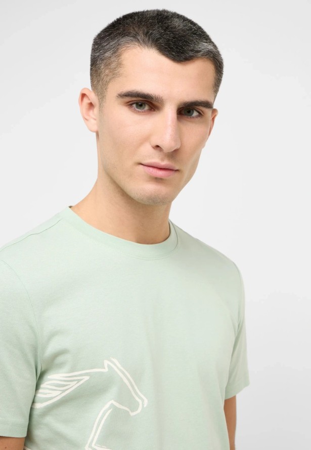 Męski T-Shirt Mustang Style Austin Frosty Green 1016493 6180