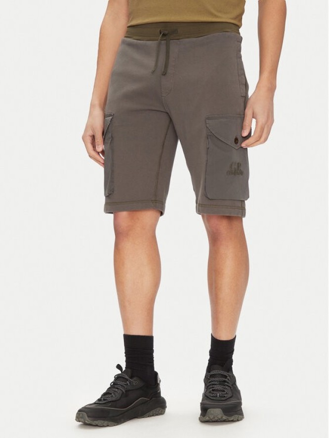 C.P. Company Szorty sportowe 18CMSB160A006090M Szary Regular Fit
