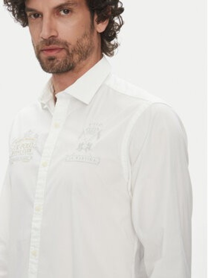 La Martina Koszula Aaron MACE30 PP483 Biały Regular Fit