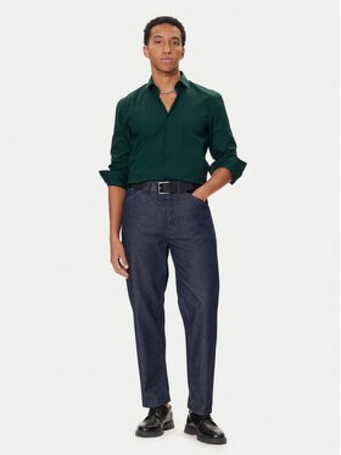HUGO Koszula Kenno 50289499 Zielony Slim Fit