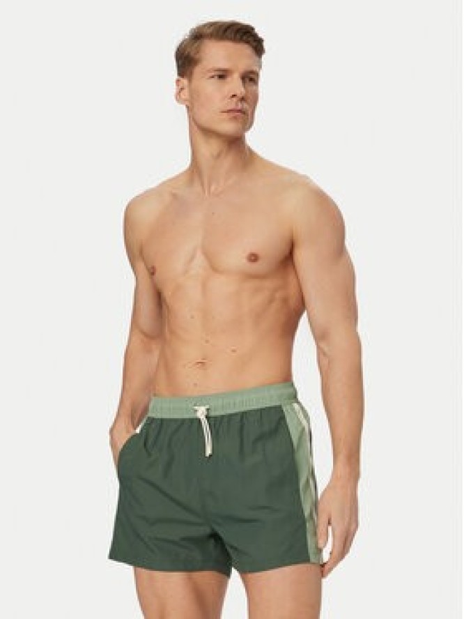 EA7 Emporio Armani Szorty kąpielowe 7M001679 AF21070 M7130 Zielony Regular Fit