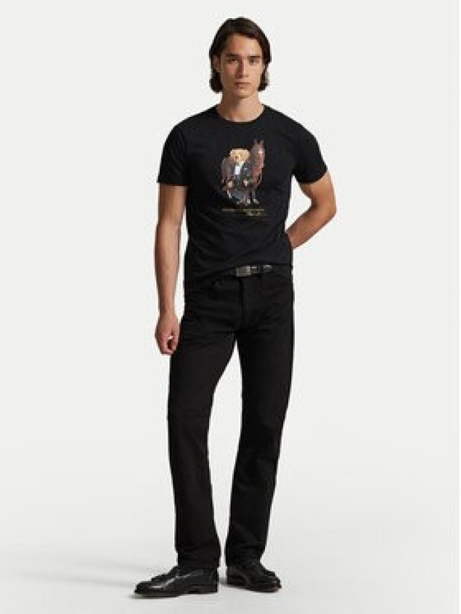 Polo Ralph Lauren T-Shirt 710P08093002 Czarny Custom Slim Fit
