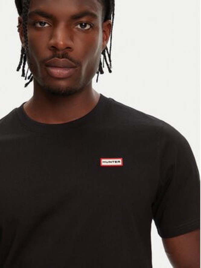 Hunter T-Shirt Raasay Graphic HARM0034251 Czarny Regular Fit