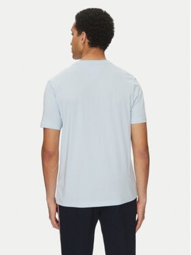 Tommy Hilfiger T-Shirt Flag Box MW0MW38636 Błękitny Regular Fit