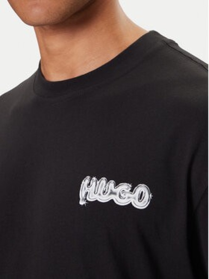 HUGO T-Shirt Nyrotee 50549769 Czarny Loose Fit