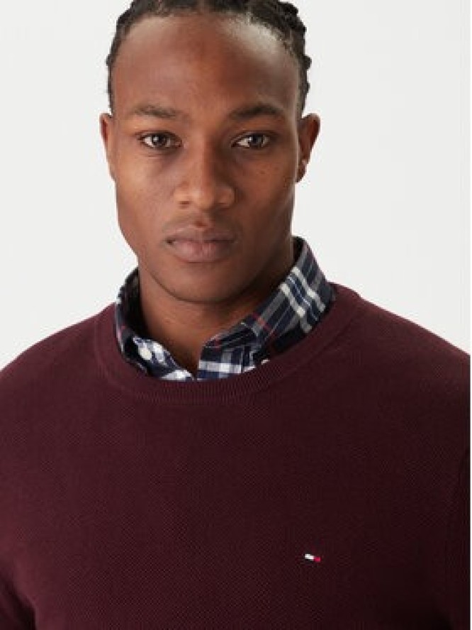 Tommy Hilfiger Sweter Essential MW0MW36347 Czerwony Regular Fit