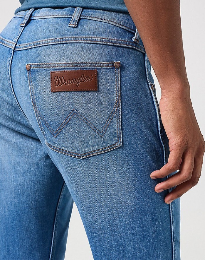 WRANGLER GREENSBORO MĘSKIE SPODNIE JEANSOWE JEANSY DŻINSY REFLECTIONS 112350833 W15Q018007