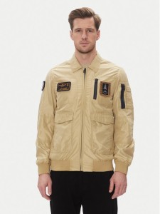 Aeronautica Militare Kurtka przejściowa 251AB2071CT3081 Beżowy Regular Fit
