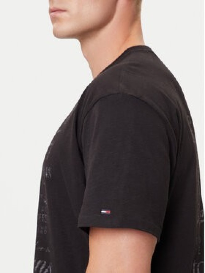 Tommy Jeans T-Shirt Archive Logos DM0DM21584 Czarny Relaxed Fit