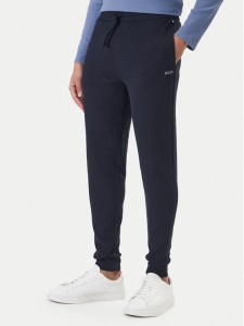 BOSS Spodnie dresowe Waffle 50535878 Granatowy Regular Fit