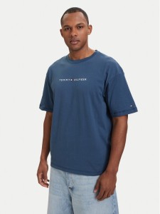 Tommy Hilfiger T-Shirt UM0UM03643 Niebieski Regular Fit