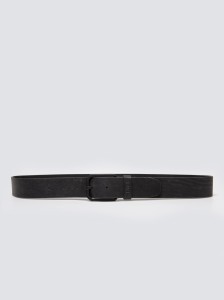 Pasek męski skórzany czarny Alisan 906