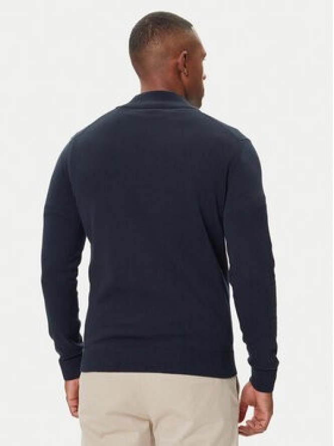 Aeronautica Militare Sweter 252MA1578UL00506 Granatowy Regular Fit