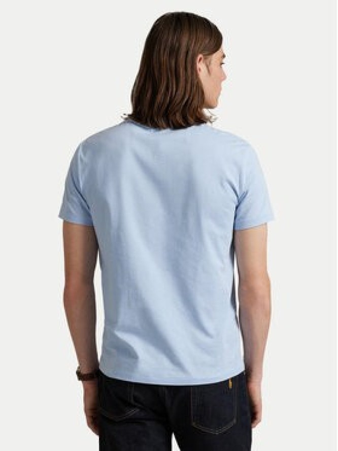 Polo Ralph Lauren T-Shirt 710671438444 Błękitny Custom Slim Fit