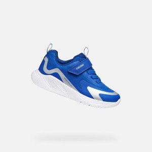 Buty GEOX J SPRINTYE BOY WR Niebieski