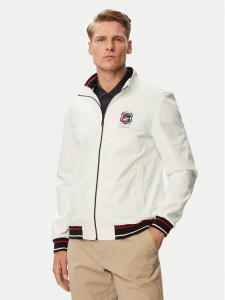 Beverly Hills Polo Club Kurtka przejściowa P-SS26M-JK0991-0001 Biały Regular Fit