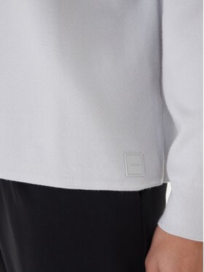 Calvin Klein Sweter Ls Ck Tech Knit Crwnk LV040BM347 Szary Regular Fit