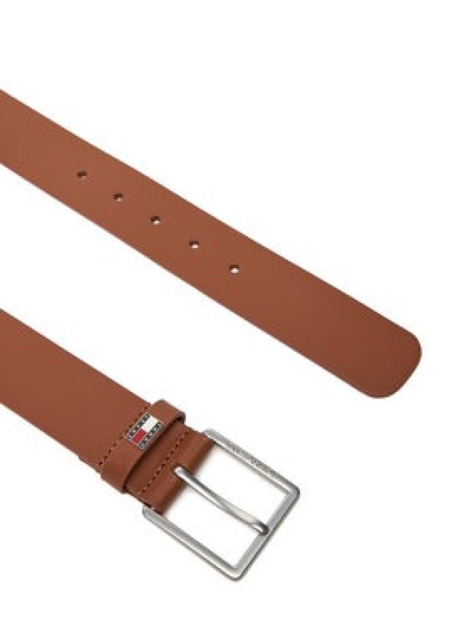 Tommy Jeans Pasek Męski Tjm Flag Leather 4.0 AM0AM13416 Brązowy