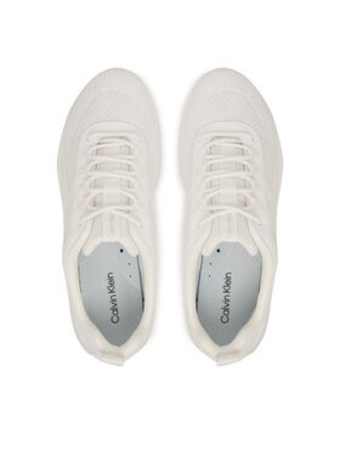 Calvin Klein Sneakersy Andrea - Chunky Ck Stripe Runner Trainers HM0HM02158 Biały