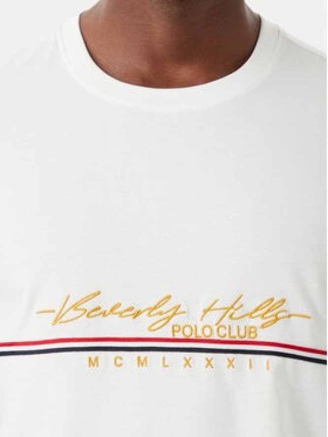 Beverly Hills Polo Club T-Shirt P-SS26M-TS1519 Biały Regular Fit