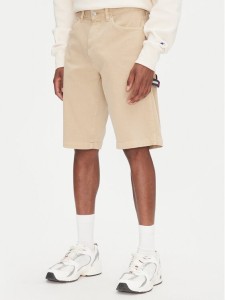 Tommy Jeans Szorty materiałowe Jaimie DM0DM21951 Beżowy Slim Fit