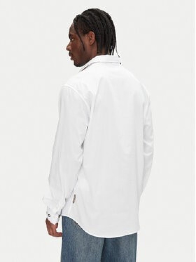 Just Cavalli Koszula 78OAL2A0 Biały Relaxed Fit