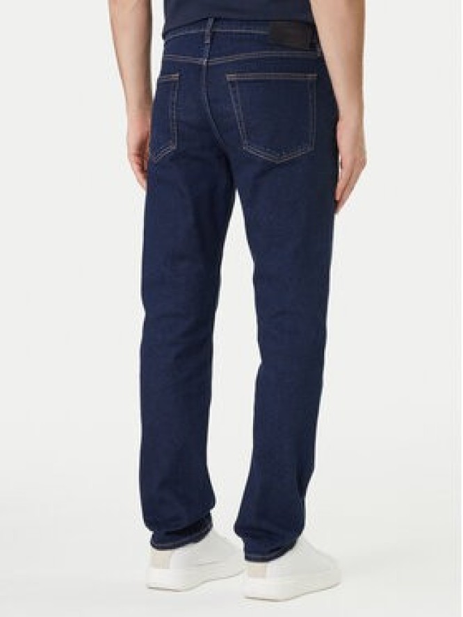 Calvin Klein Jeansy LV04RF939G Granatowy Slim Fit